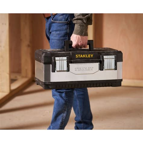 all metal galvanized small carpentry tool box|STANLEY® Galvanized Metal Plastic Tool Box With .